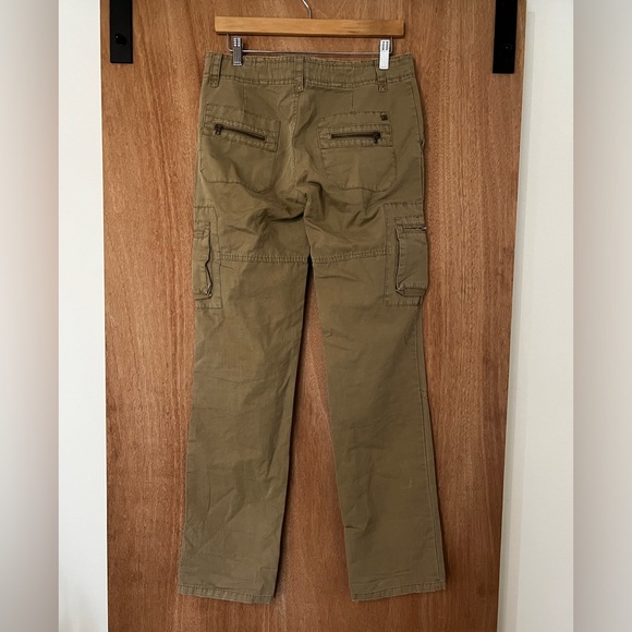 Joe’s Cargo The Pant Drawstring Pant Khaki Cotton/linen utility straight size 26 - Picture 4 of 7